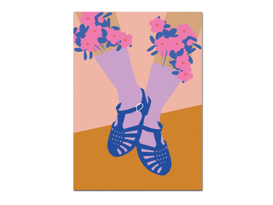 Affiche petite crevette Green and Paper