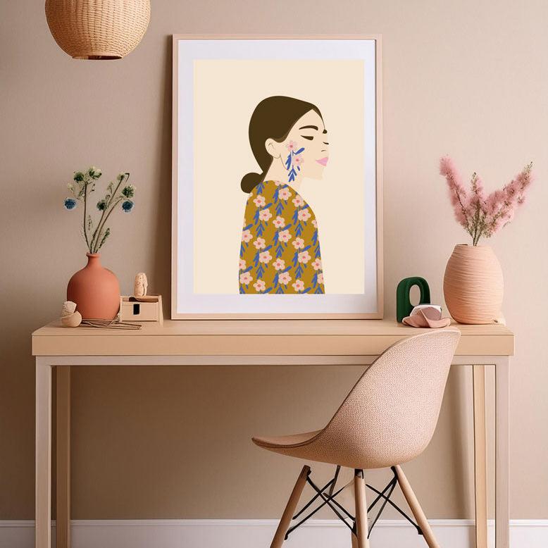 Affiche maison japonaise Green and Paper