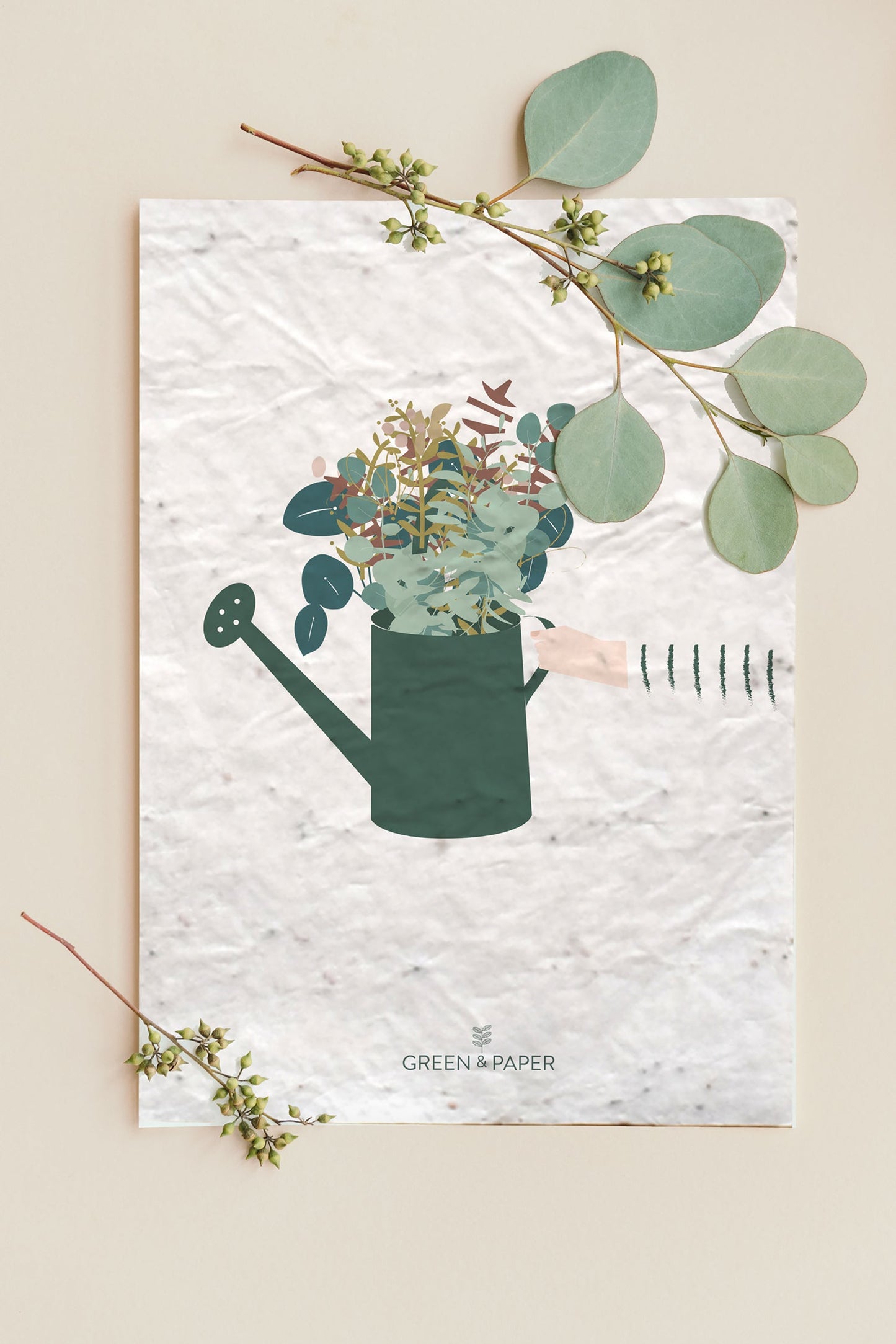 Carte à planter arrosoir Green and Paper