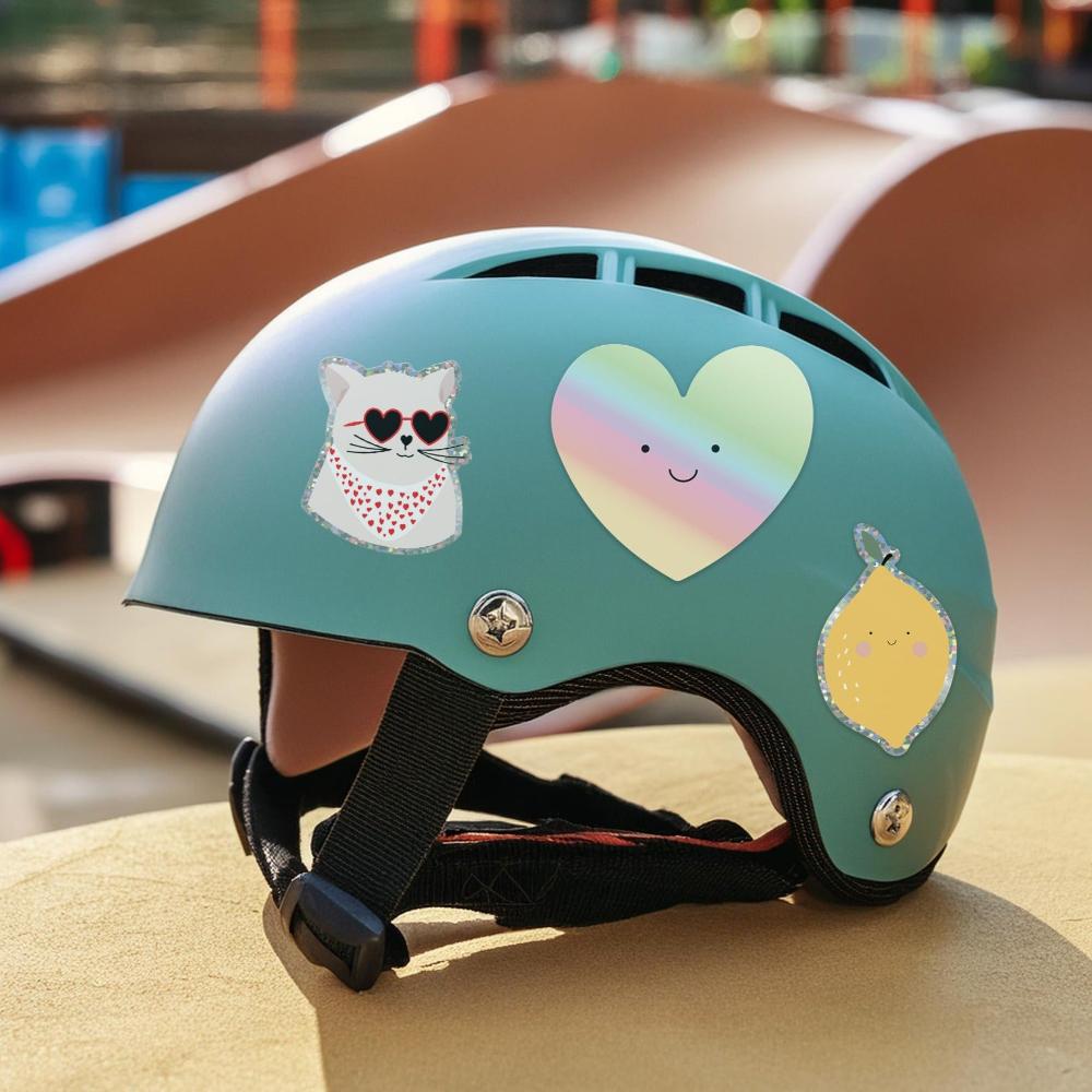 Sticker boule de neige pailleté Green and Paper
