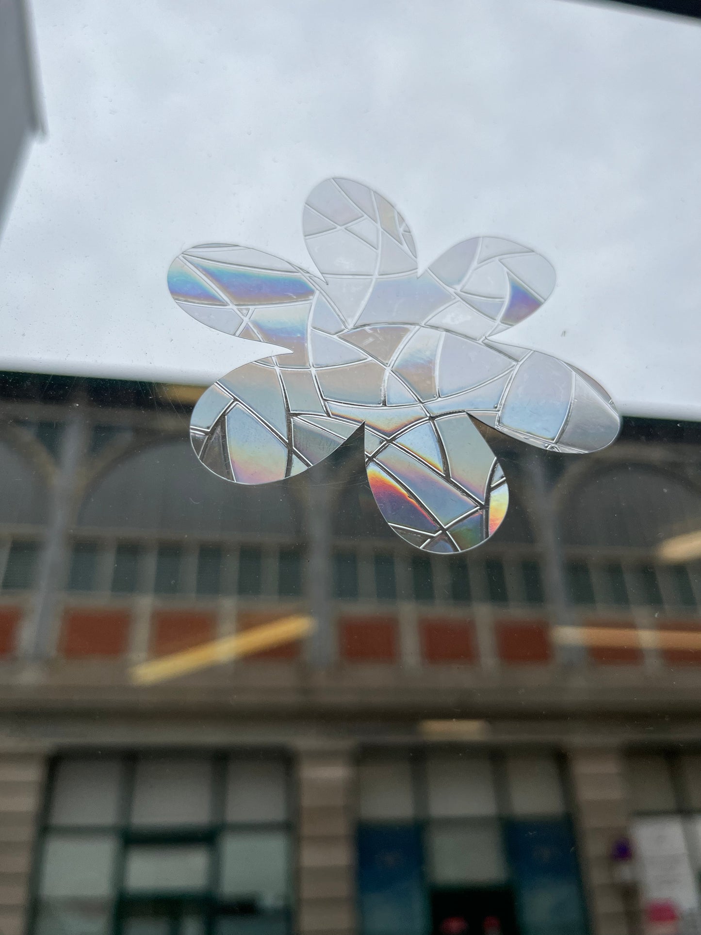 deux fleurs marguerites en sun catcher