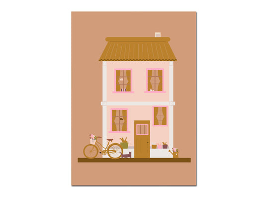 Affiche maison japonaise Green and Paper