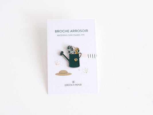 Broche pins arrosoir Green and Paper