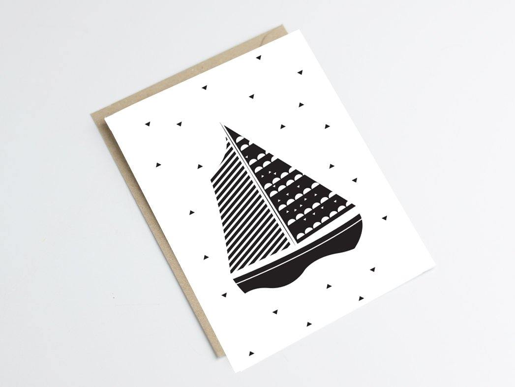 Carte bateau Green and Paper