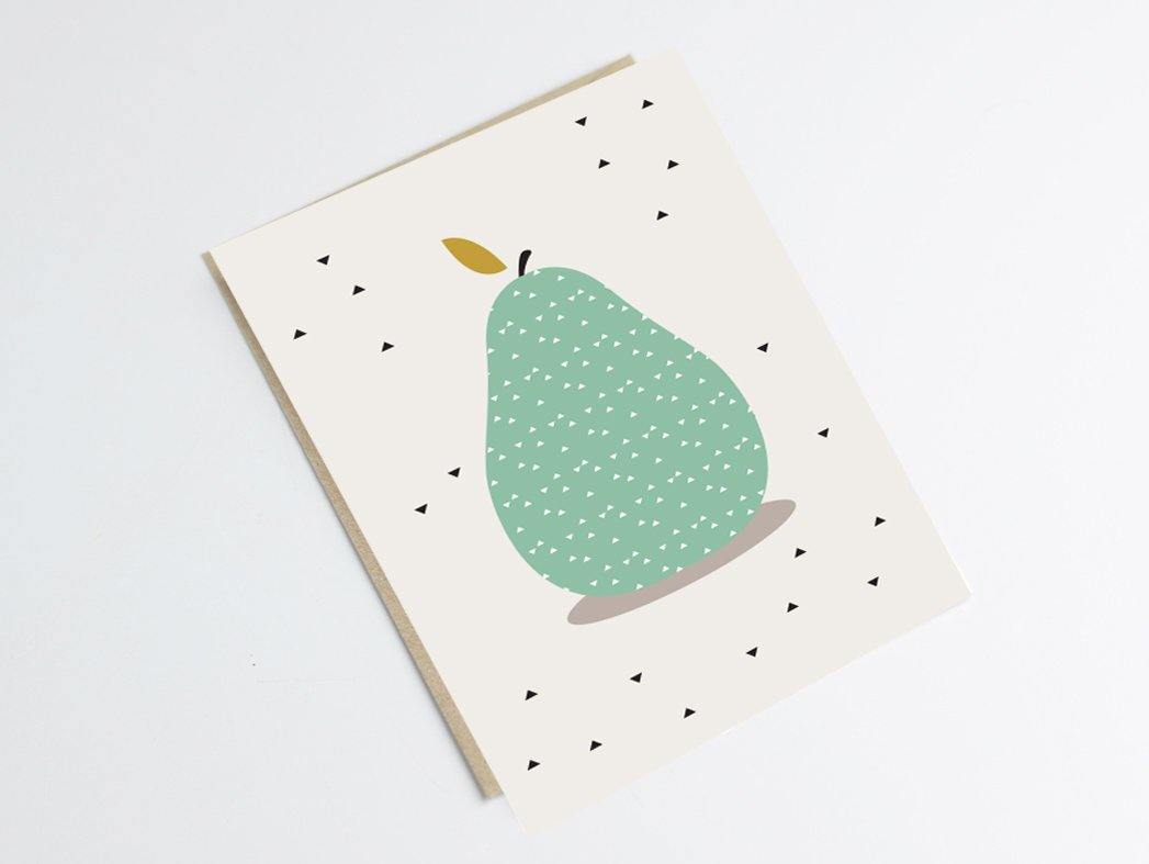 Carte poire Green and Paper