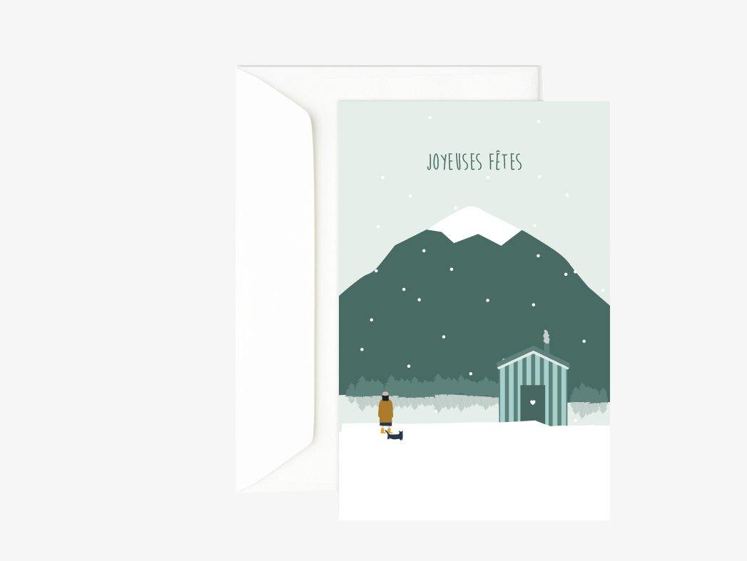 Carte de voeux lac Green and Paper