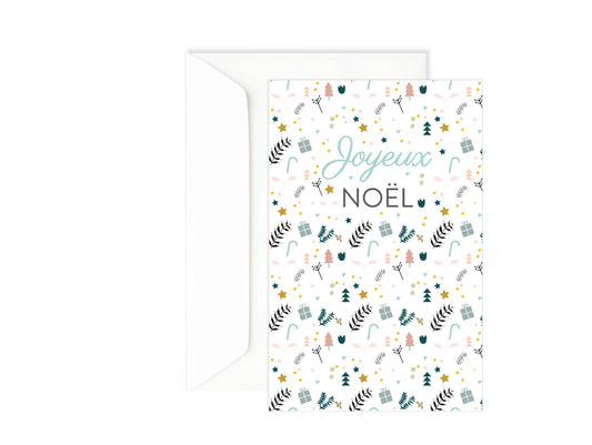 Carte de voeux joyeux noël Green and Paper