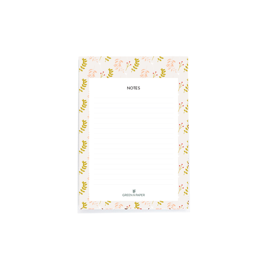 Bloc-notes leaf en papier recyclé Green and Paper