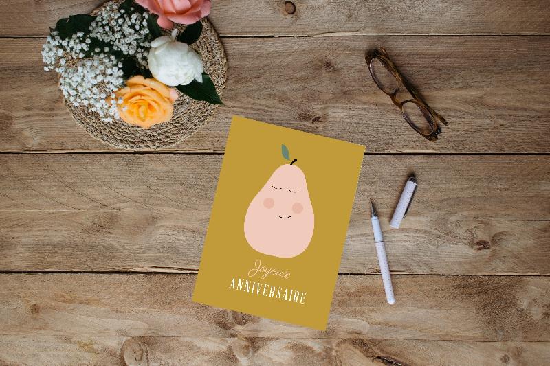 carte-anniversaire-poire-pour-enfants-greenandpaper-bureau