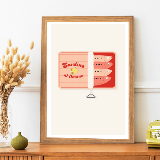 Affiche boite de sardines Green and Paper
