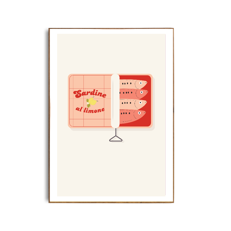 Affiche boite de sardines Green and Paper