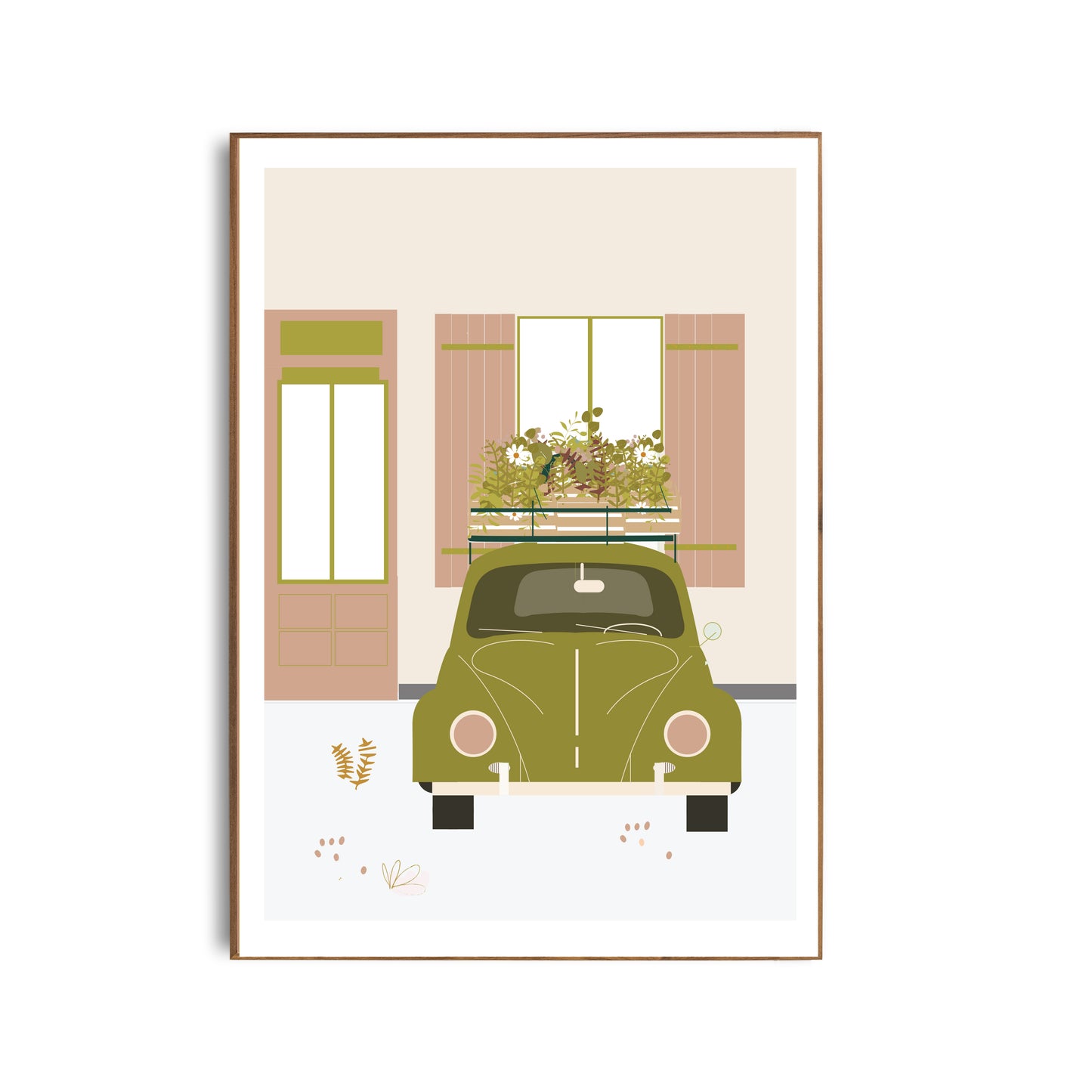 Affiche coccinelle Green and Paper