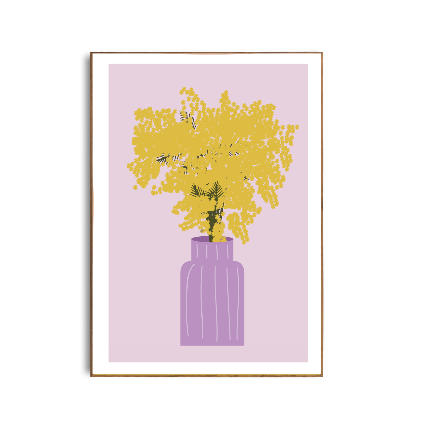 Affiche vase mauve Green and Paper