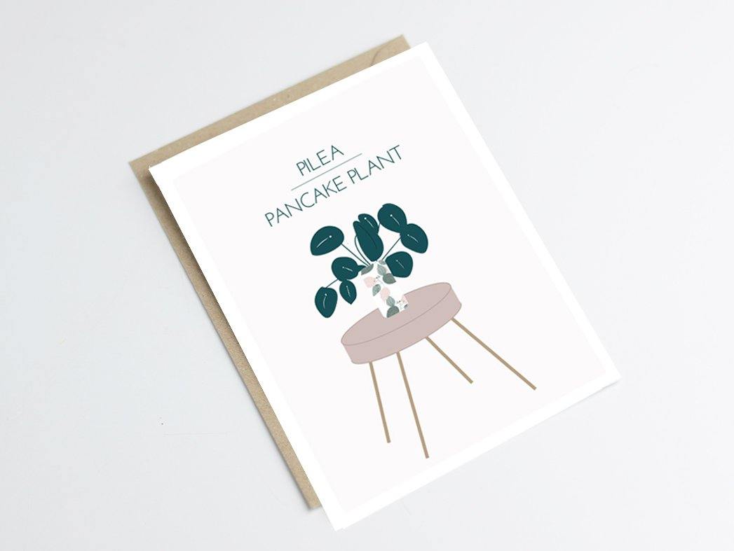 Carte piléa Green and Paper