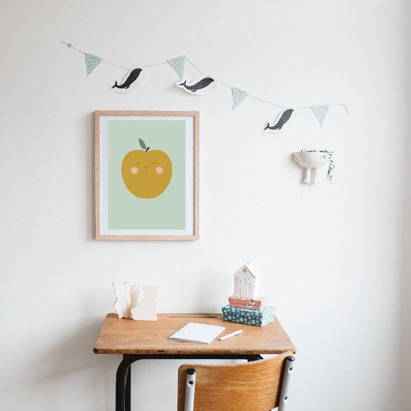 affiche-pomme-chambre-enfant-green-and-paper-bureau