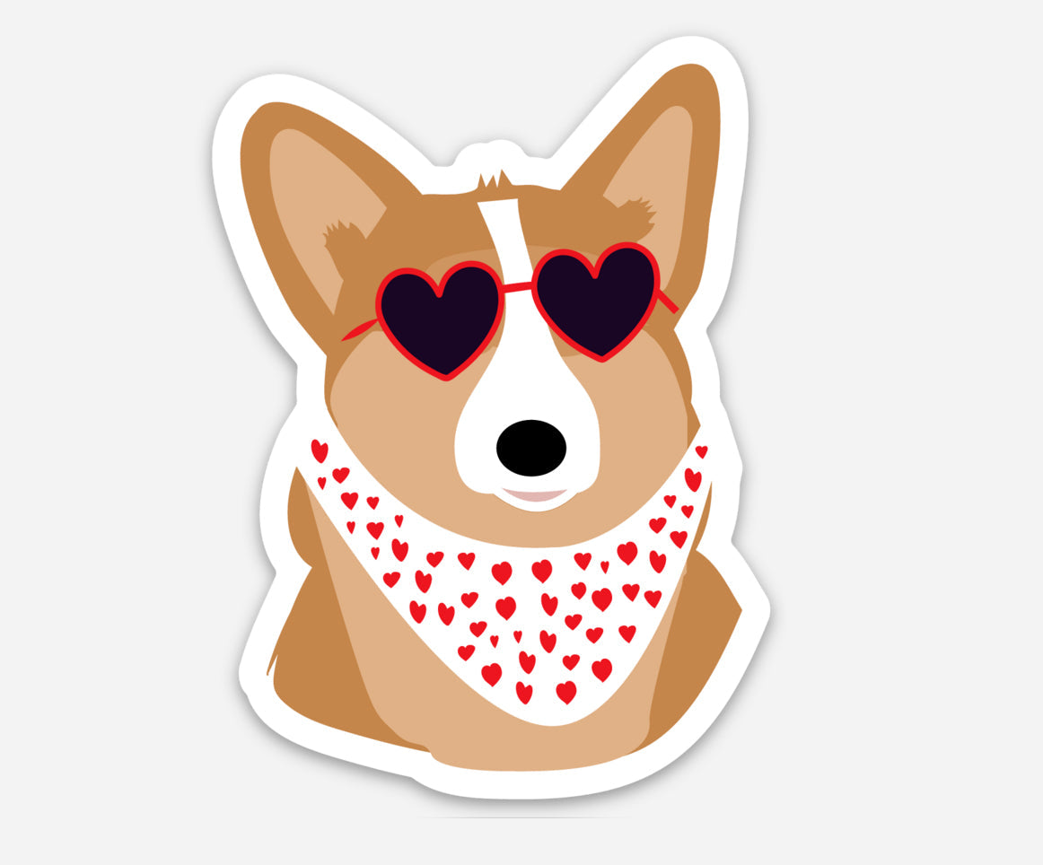 Aimant magnet corgi Green and Paper