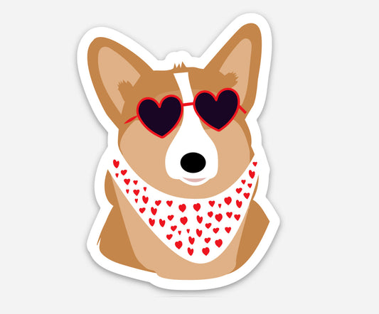 Aimant magnet corgi Green and Paper