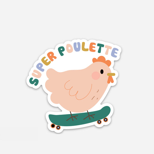 Aimant super poulette Green and Paper