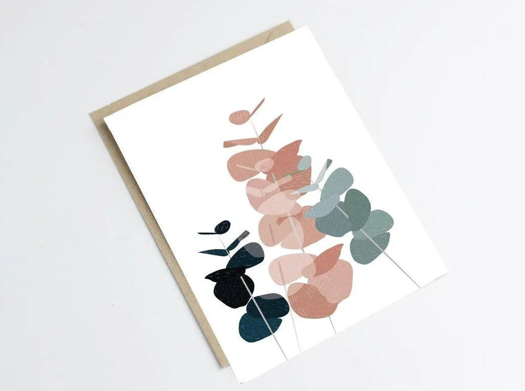 Carte eucalyptus - pour décorer un intérieur Green and Paper