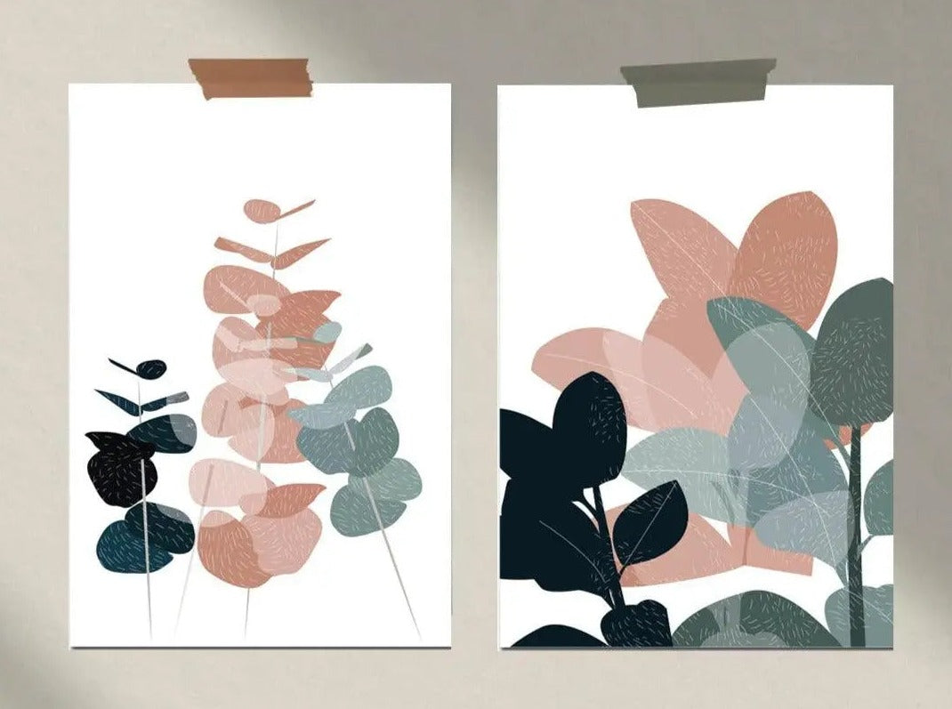 Carte eucalyptus - pour décorer un intérieur Green and Paper