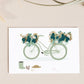 Carte vélo flowers powers Green and Paper