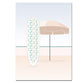Affiche surf parasol Green and Paper